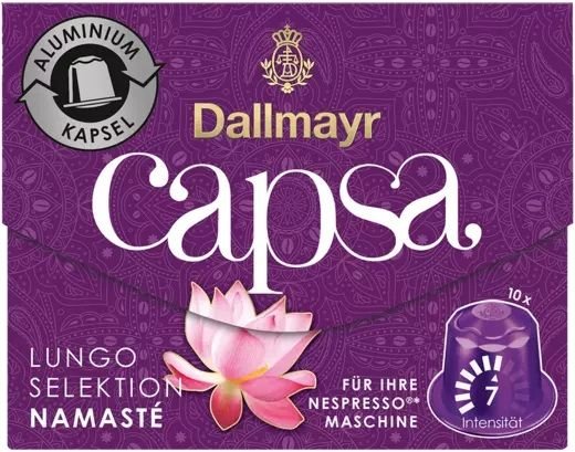 Кафе капсули Dallmayr Capsa Lungo Selection Namaste, 10 броя