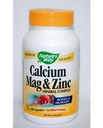 Калций & Магнезий & Цинк Nature's Way 255 мг, 100 капсули