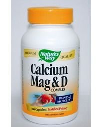 Калций & Магнезий & Витамин D Nature's Way 250 мг, 100 капсули