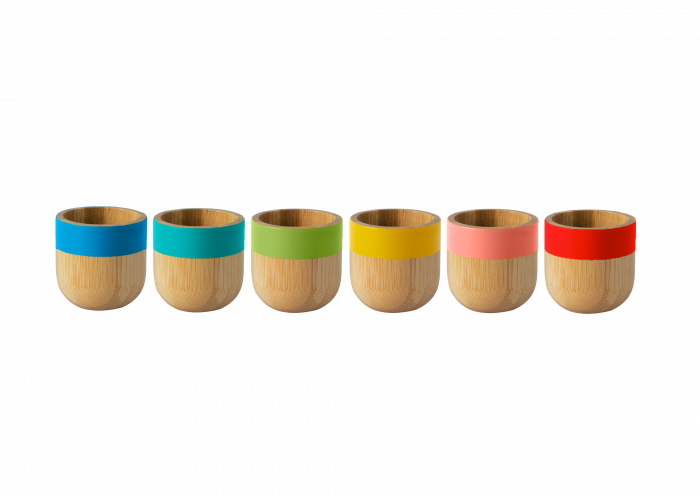 Бамбукова поставка за яйца Pebbly - различни цветове