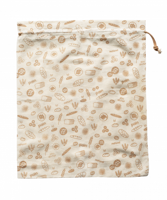 Многократна памучна торбичка за хляб Pebbly - 50 х 45 см