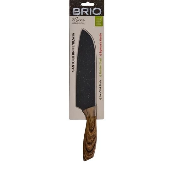 Нож сантоку Brio Mocca Marble, 18,5 см