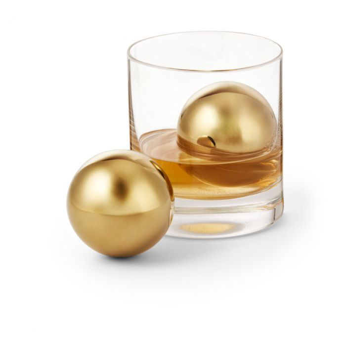Охлаждащи златни топки за напитки Philippi Collins - 2 броя