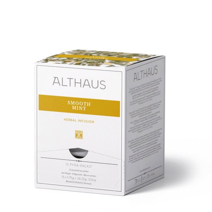 Билков чай Althaus Smooth Mint (Мента) пирамиди, 15 броя