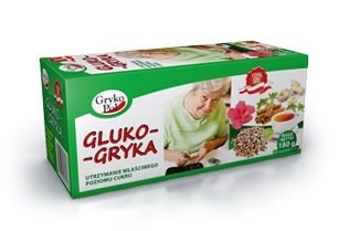 Чай GRYKA Gluko 180 g - Нормализиране високите стойности на кръвната захар и запазване на нормалното ниво
