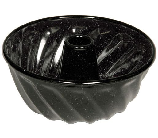 Форма за кекс от масивен емайл Riess Classic Black - 24 см
