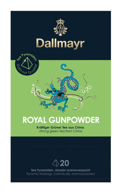 Зелен чай Dallmayr Gunpowder 20 пакетчета