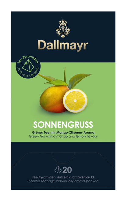 Ароматизиран Зелен чай Dallmayr 20 пакетчета