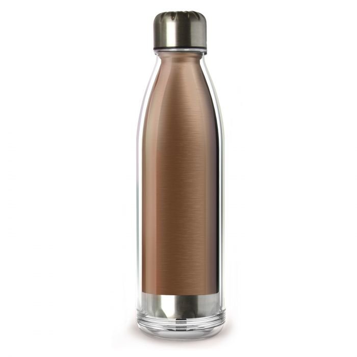 Двустенна термо бутилка Asobu Viva La Vie 525 мл - цвят мед