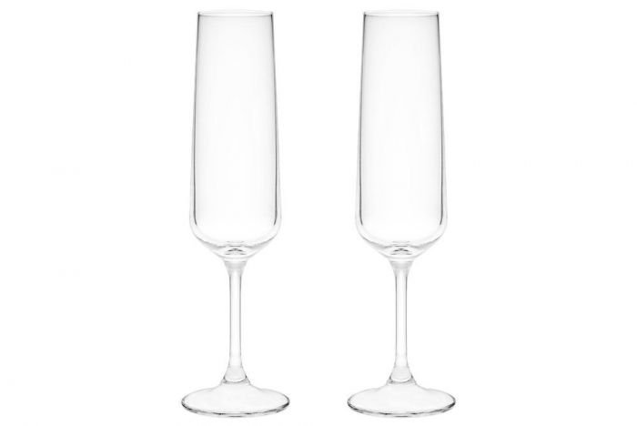 Комплект от 2 броя чаши за шампанско Maku Titanium Crystal - 205 мл