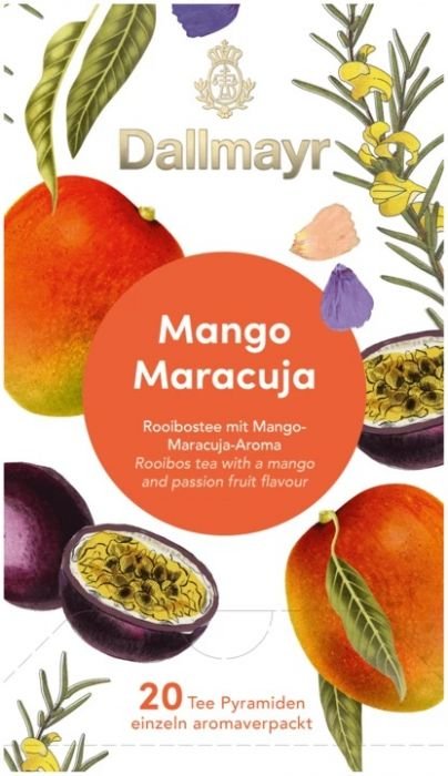 Плодов чай Dallmayr манго и маракуя 20 пакетчета