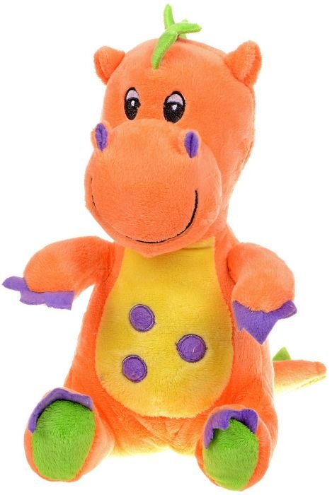 Плюшена играчка Morgenroth Plusch – Оранжево бебе-драконче, 32 cм