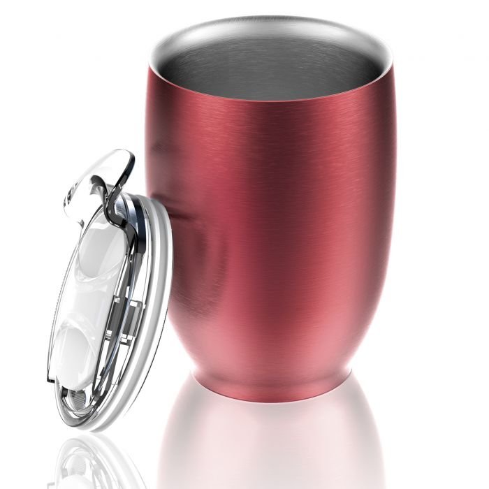 Двустенна термо чаша с вакуумна изолация Asobu Imperial 300 мл - цвят червен