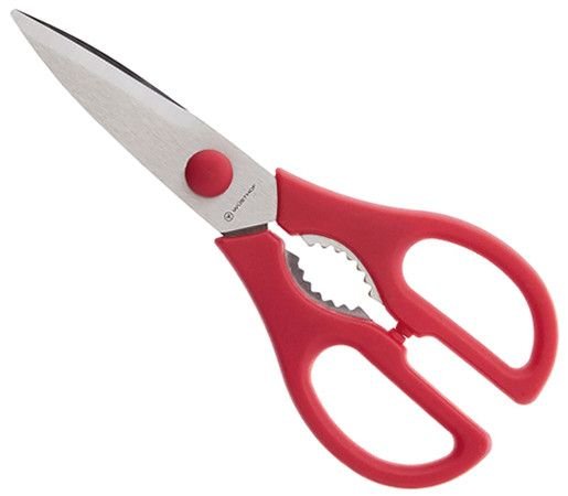 Кухненска ножица Wusthof разглобяема, 21 см, червена