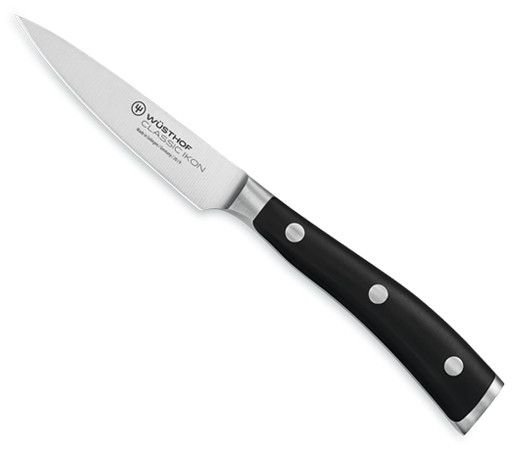 Кухненски нож Wusthof Classic Ikon Black, острие 9 см