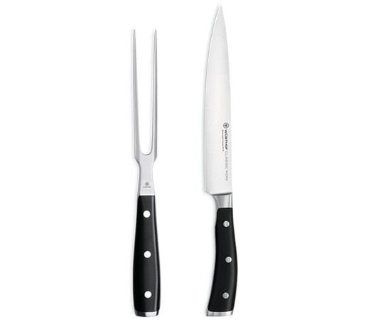 Комплект за транжиране Wusthof Classic Ikon 2 части нож и вилица
