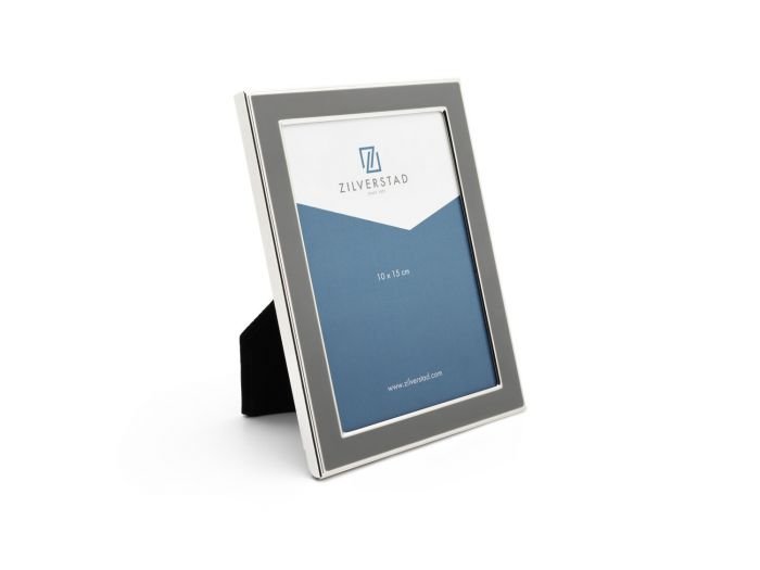 Рамка за снимки със сребърно покритие Zilverstad Colore - 10 х 15 см, сива