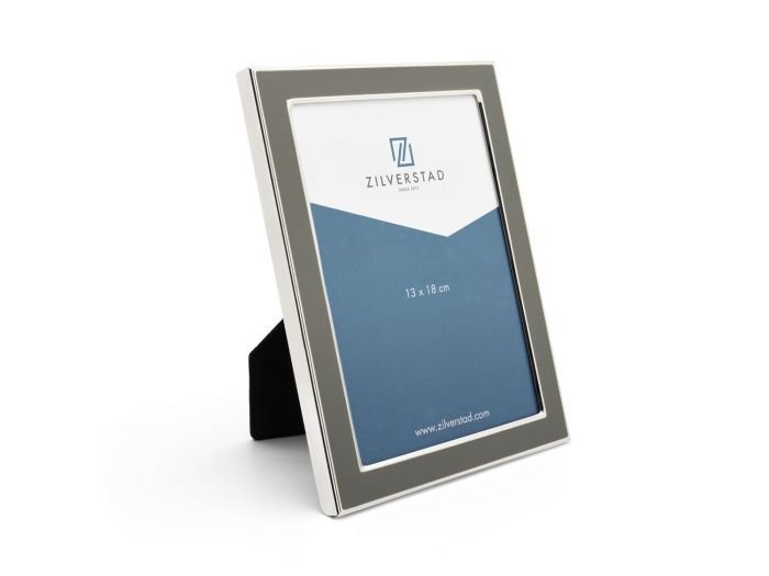 Рамка за снимки със сребърно покритие Zilverstad Colore - 13 х 18 см, сива