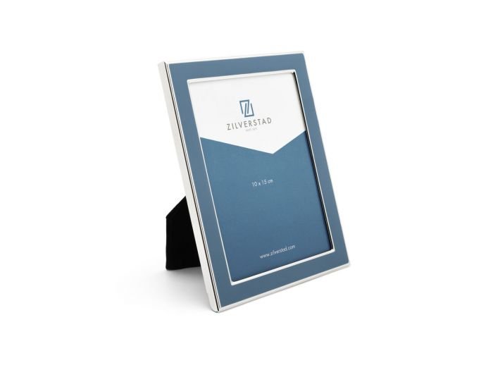Рамка за снимки със сребърно покритие Zilverstad Colore - 10 х 15 см, синя