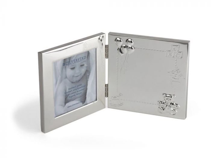 Бебешка рамка за снимка с капаче и сребърно покритие Zilverstad - 9 х 9 см 
