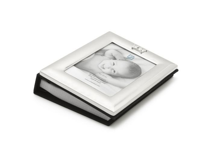 Фотоалбум за бебета със сребърно покритие Zilverstad Crown - 9 х 13 см