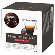 3 кутии по 16 броя кафе-капсули Nescafe Dolce Gusto INTENSO DECAFFEINATO